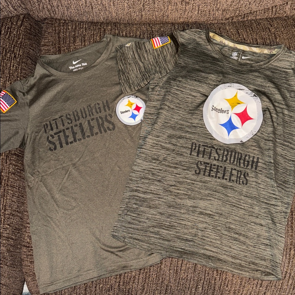 Nike Kids Pittsburgh Steelers Olive T-Shirt Set